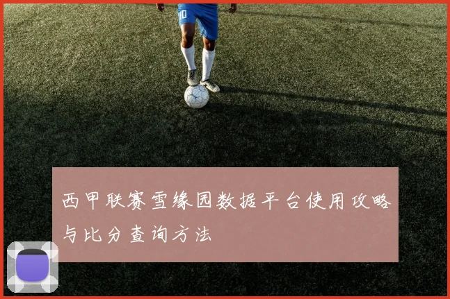 西甲联赛雪缘园数据平台使用攻略与比分查询方法